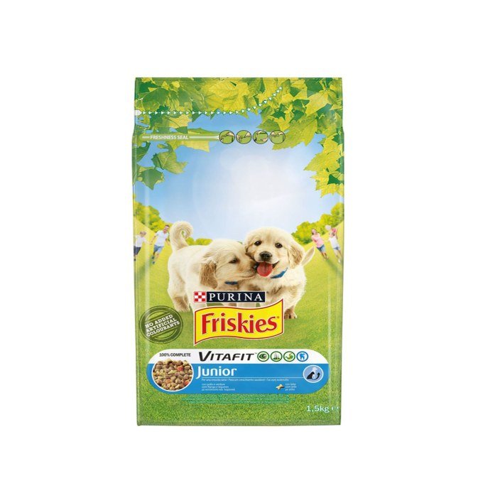 FRISKIES JUNIOR ΚΟΤΟΠΟΥΛΟ, ΓΑΛΑ & ΛΑΧΑΝΙΚΑ 1,5kg
